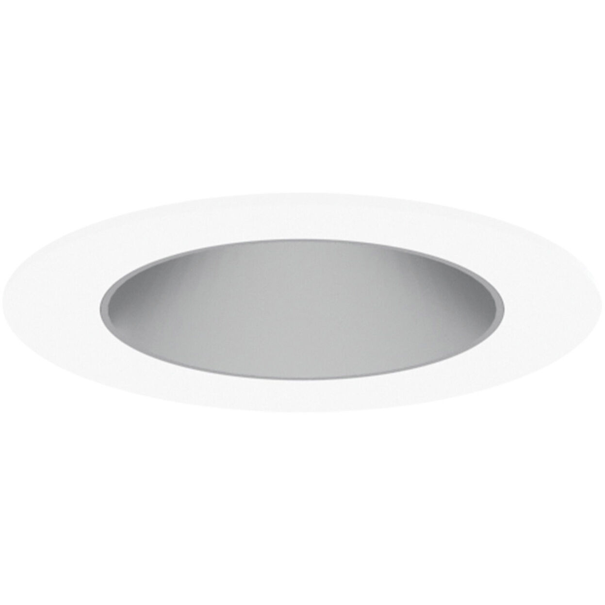 Pearl Haze Reflector / Bright White Flange LED Round Retrofit Reflector in Comfort Dim (3000K-2000K), Haze / Bright White, 4" Retrofit