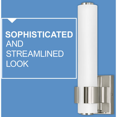 Aiden LED 31 inch Polished Nickel Vanity Light Wall Light, Vertical