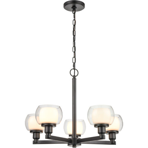 Cairo LED 20 inch Matte Black Chandelier Ceiling Light
