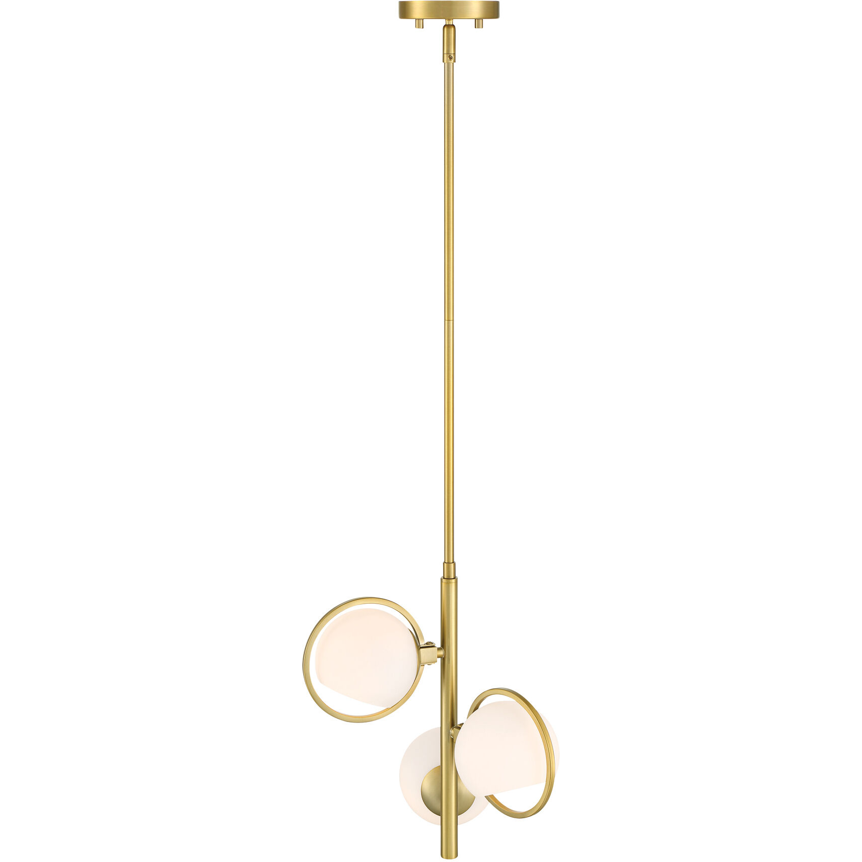 Teatro 3 Light 15 inch Brushed Gold Pendant Ceiling Light