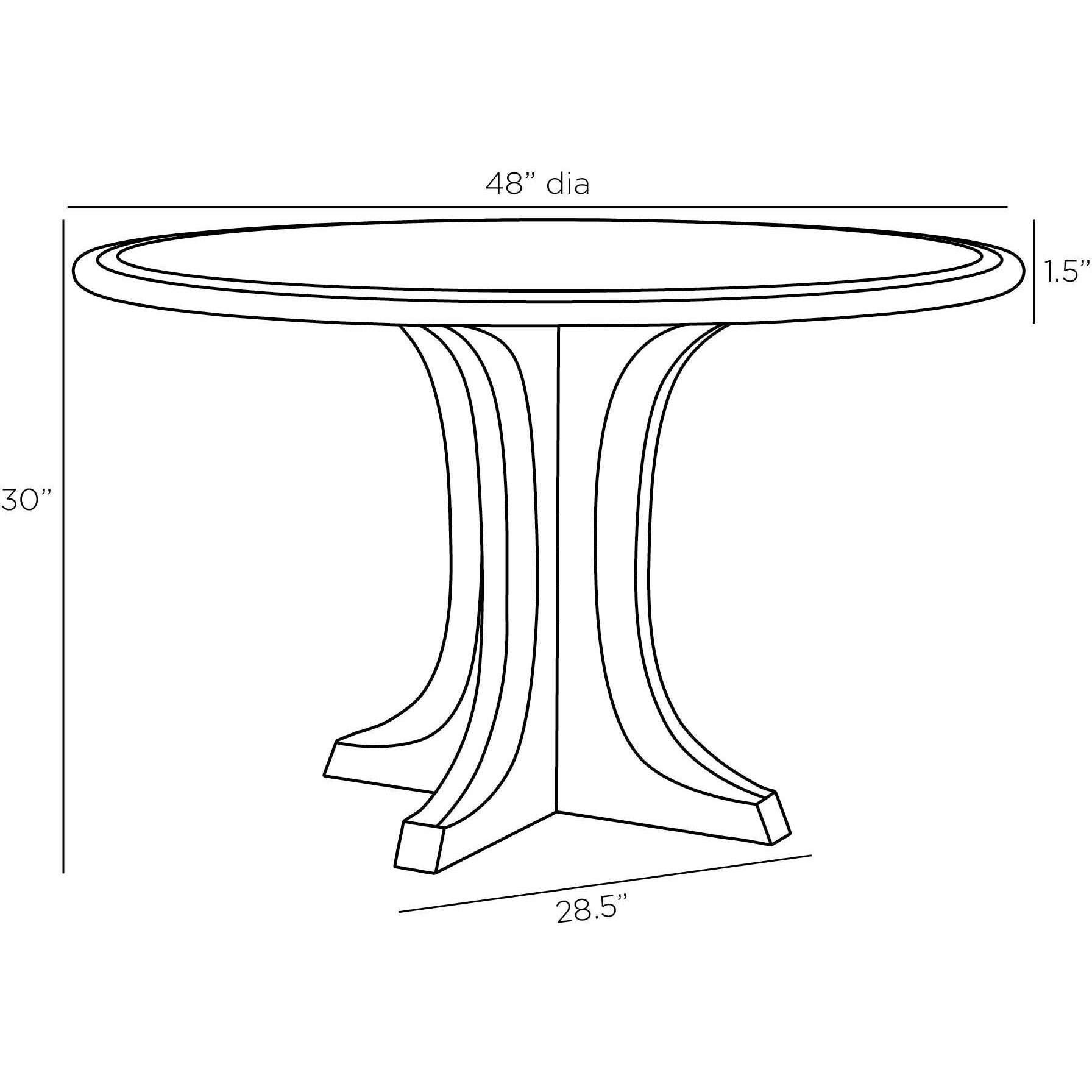 Brazos 48 X 30 inch Oyster Entry Table