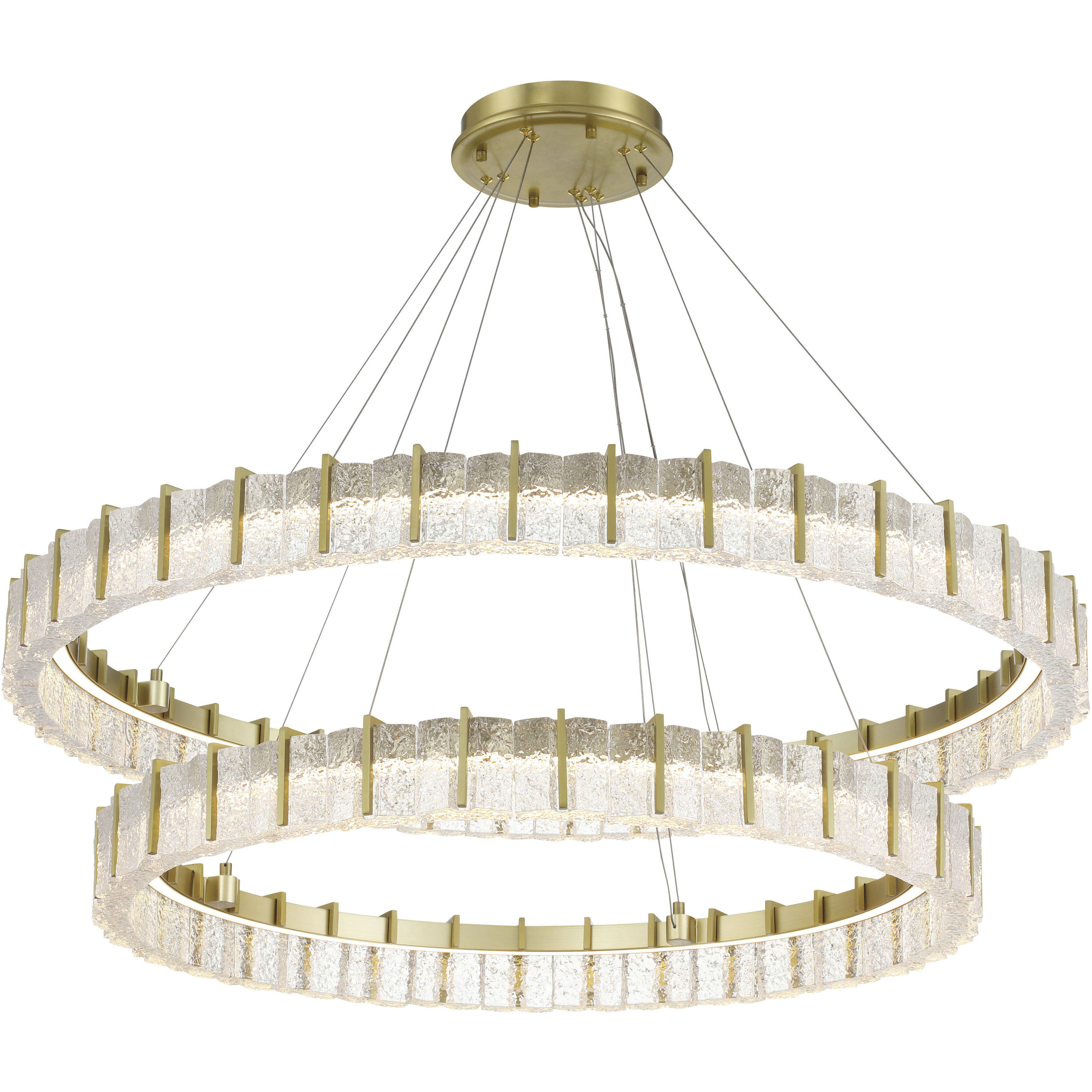 Sevryn LED 44.5 inch Soft Brass Chandelier Ceiling Light