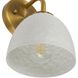Shepard 1 Light 6.25 inch Modern Brass Wall Sconce Wall Light in Matte White