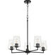 Goodwin 5 Light 27 inch Matte Black Chandelier Ceiling Light