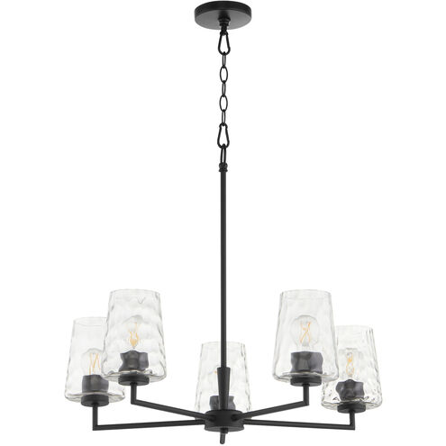 Goodwin 5 Light 27 inch Matte Black Chandelier Ceiling Light