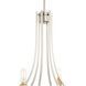 Olympus 6 Light 27 inch Satin Nickel Chandelier Ceiling Light