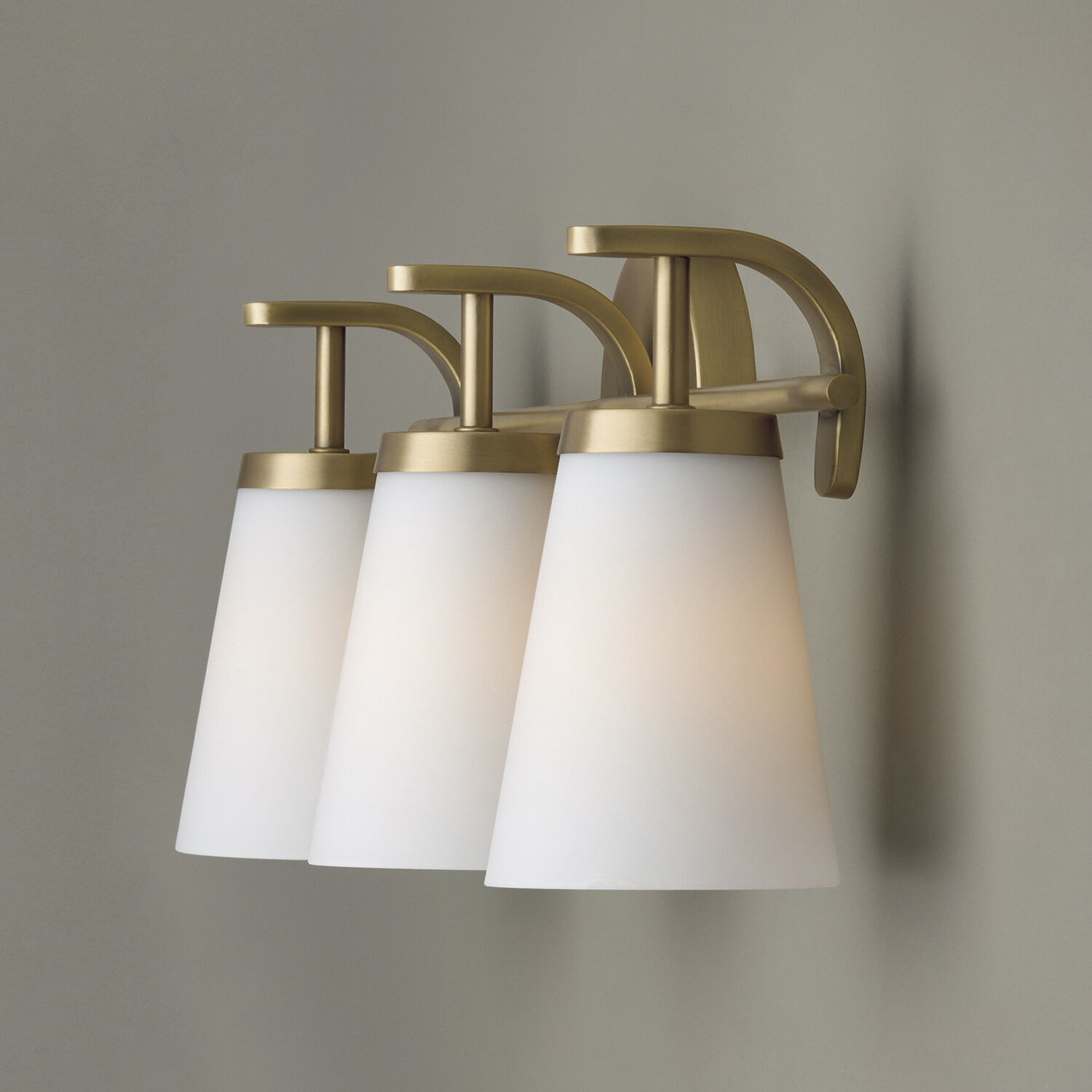 Drake 3 Light 23 inch Aged Brass Vanity Light Wall Light
