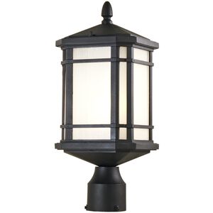 Cardiff Outdoor 1 Light 17.5 inch Black Outdoor Post Lamp