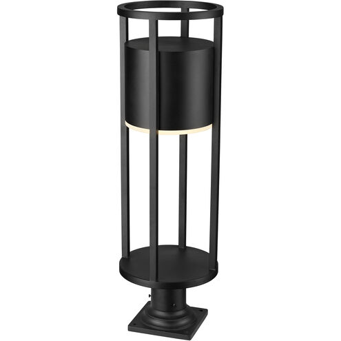 Luca LED 29.75 inch Black Outdoor Pier Mounted Fixture