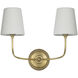 Thomas O'Brien Vendome Cordless Double Sconce Wall Light