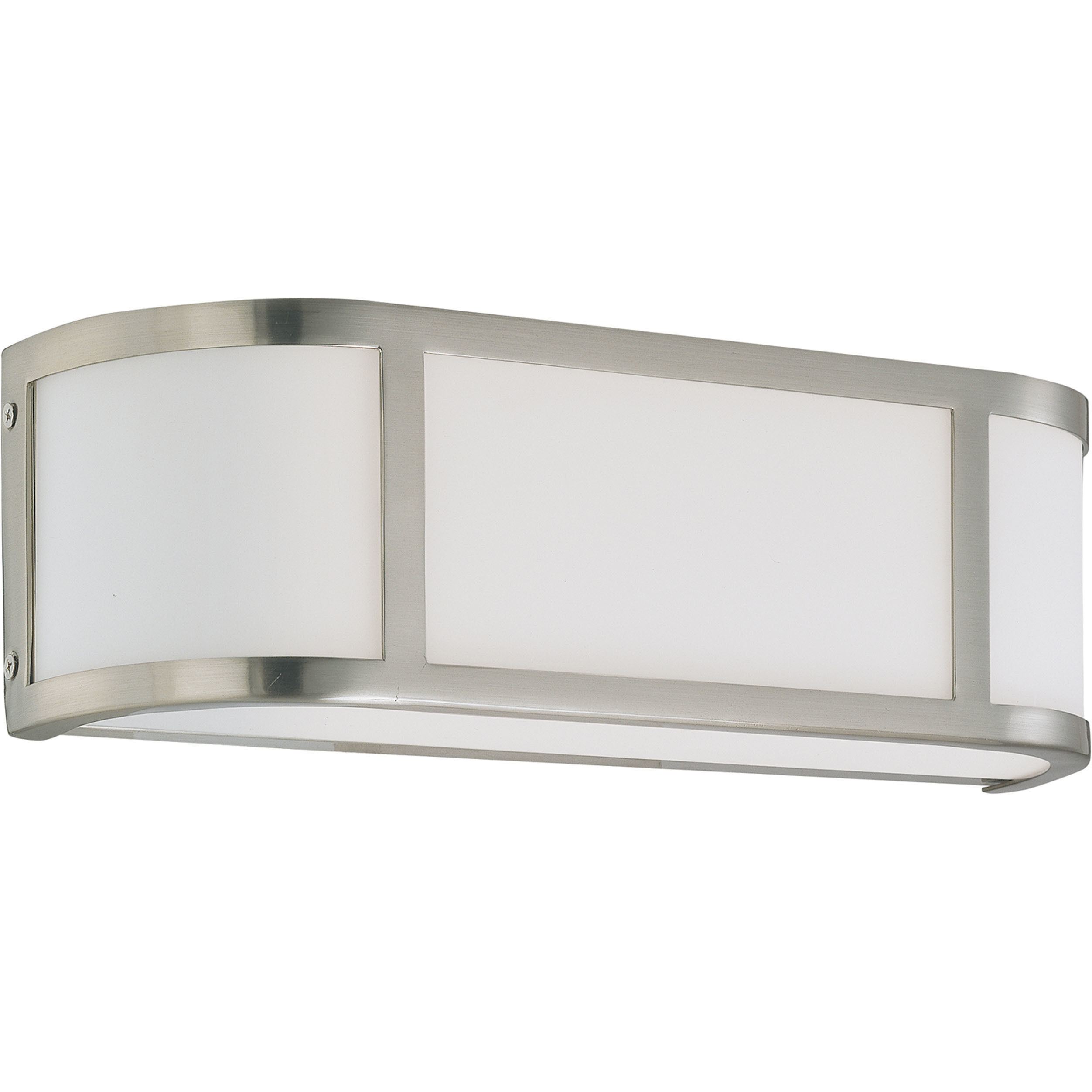 Nuvo 60 2871 Odeon 2 Light 16 inch Brushed Nickel Wall Sconce Wall Light