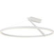 Roda LED 31.5 inch White Semi-Flush Mount Ceiling Light