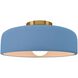 Radiance Collection - Spire LED 10 inch Sky Blue Semi-Flush Ceiling Light, Form+Finish+Function