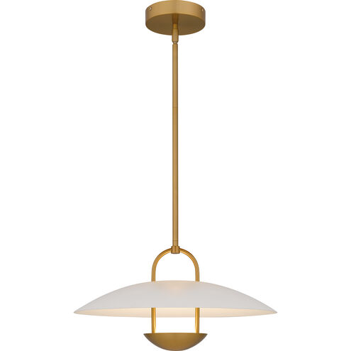 Quoizel Bingham LED 18 inch Brushed Gold Pendant Ceiling Light, Large BIN2818BRG - Open Box