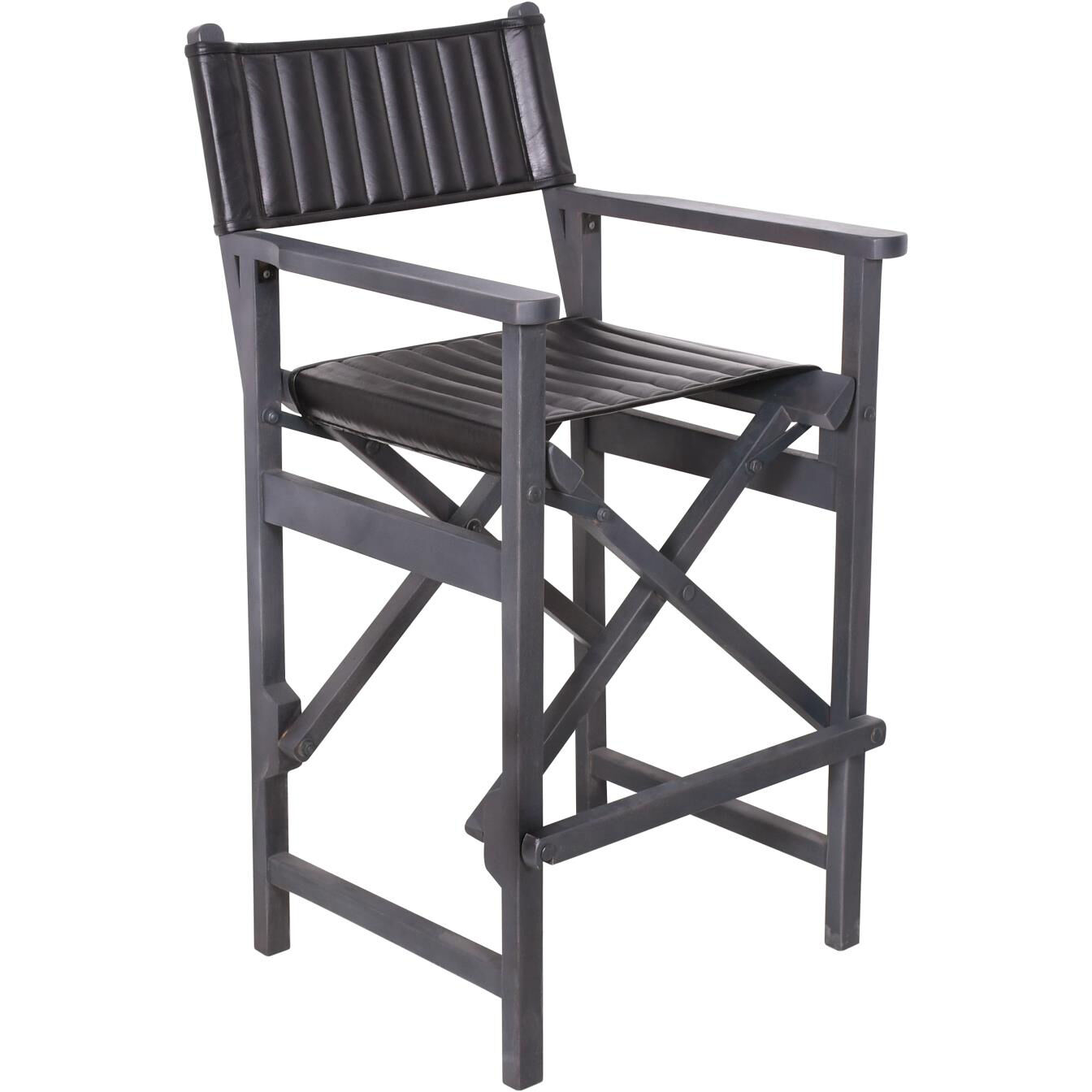 Carter 42.5 inch Black Bar Stool