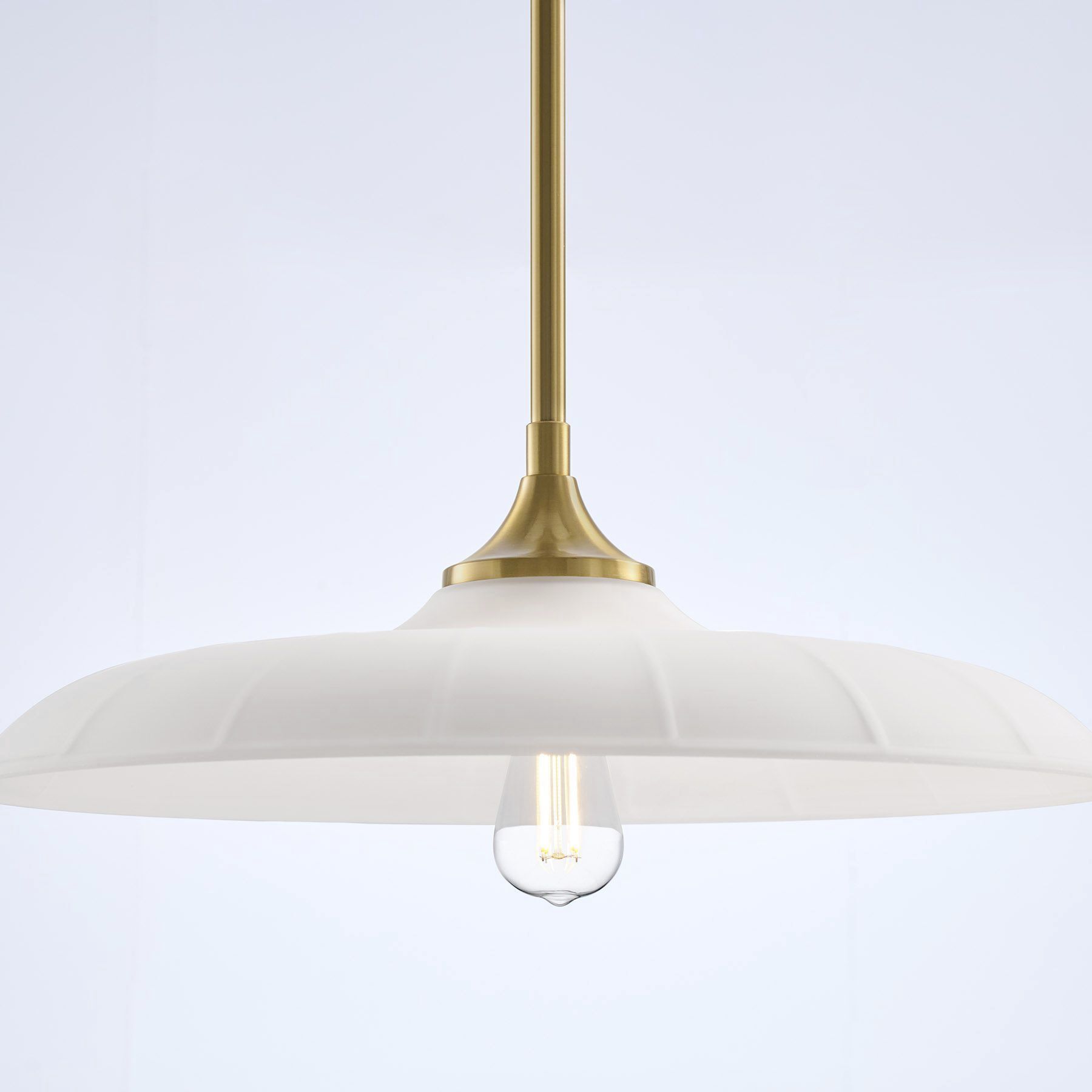 Hadley 1 Light 20 inch Warm Brass Pendant Ceiling Light