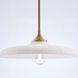 Hadley 1 Light 20 inch Warm Brass Pendant Ceiling Light