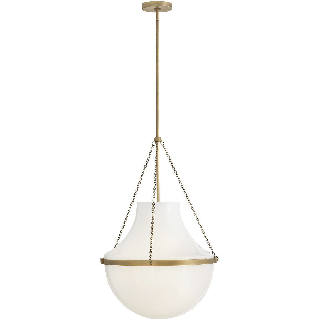 Collins 1 Light 20 inch Heritage Brass Chandelier Ceiling Light