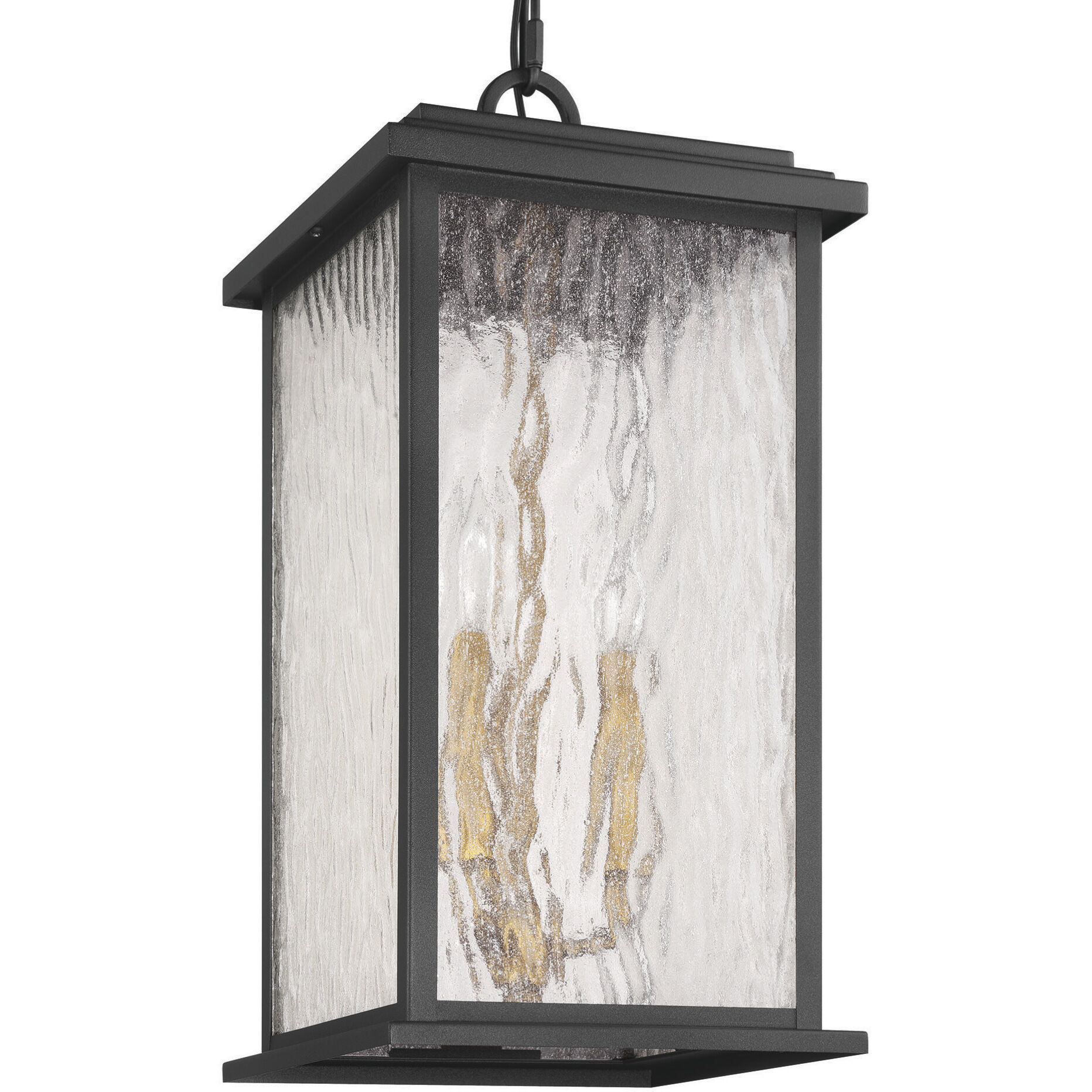 Estate 3 Light 8.5 inch Black and Brass Outdoor Pendant