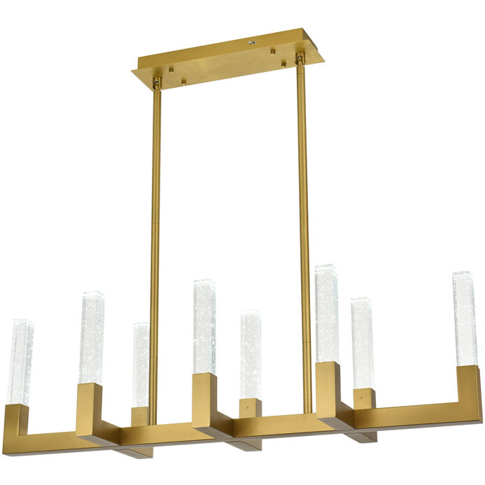 Noemi 8 Light 12 inch Satin Gold Pendant Ceiling Light