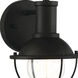 Dalton 1 Light 8 inch Matte Black Vanity Light Wall Light