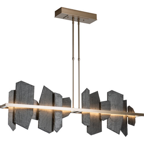 Ardesia LED 52 inch Sterling/Slate Linear Pendant Ceiling Light