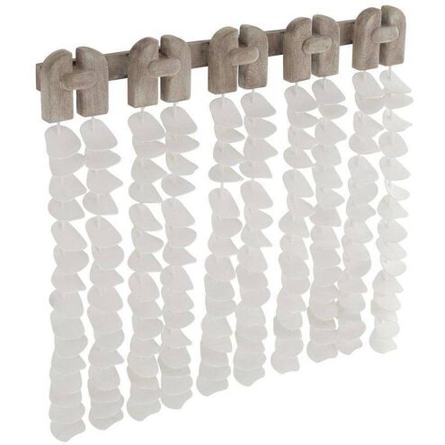 Melt White Gesso and Smoke Wall Decor
