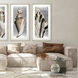 Modern Shell Sepia and Metallic and Neutral Framed Art