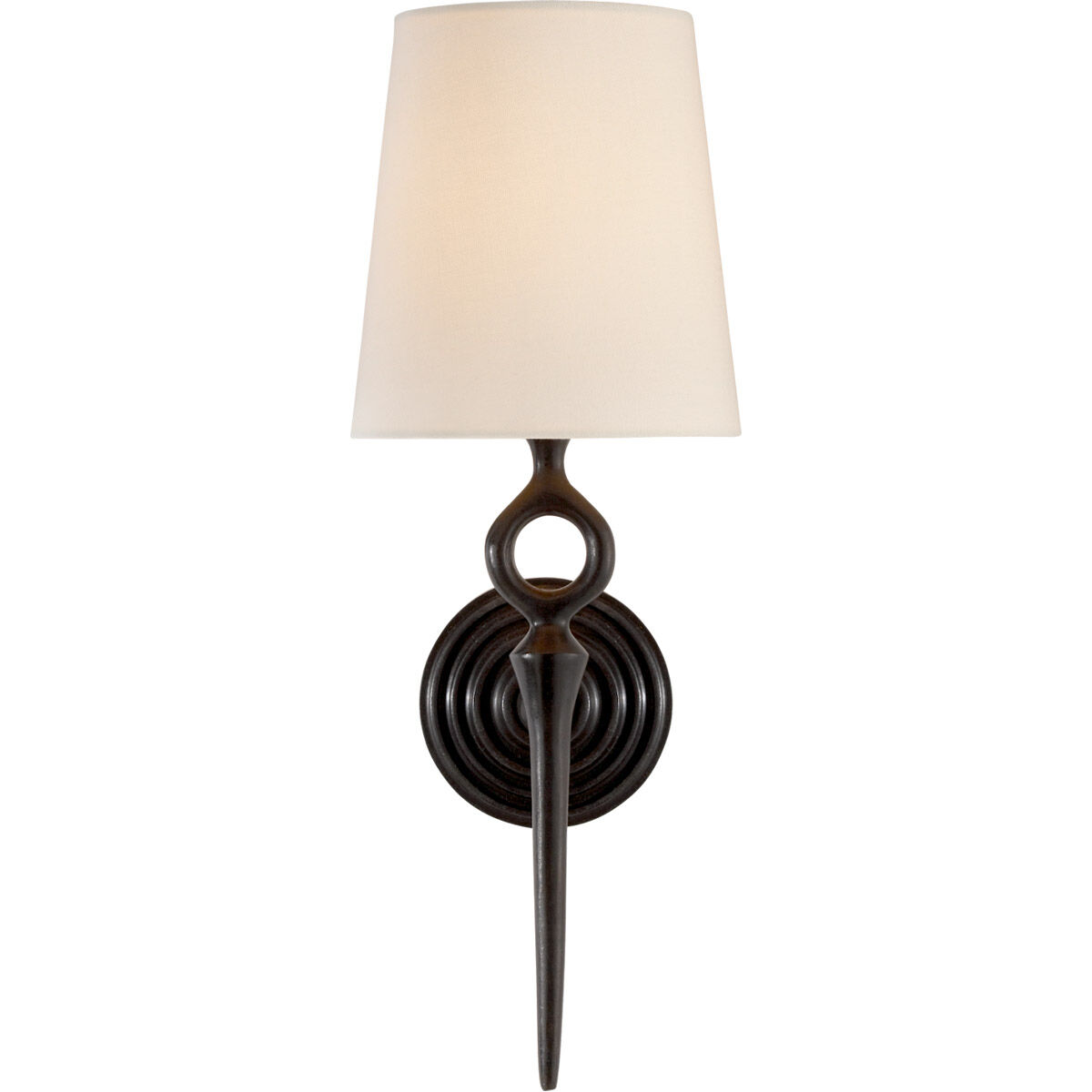 AERIN Bristol2 1 Light 7 inch Aged Iron Single Sconce Wall Light