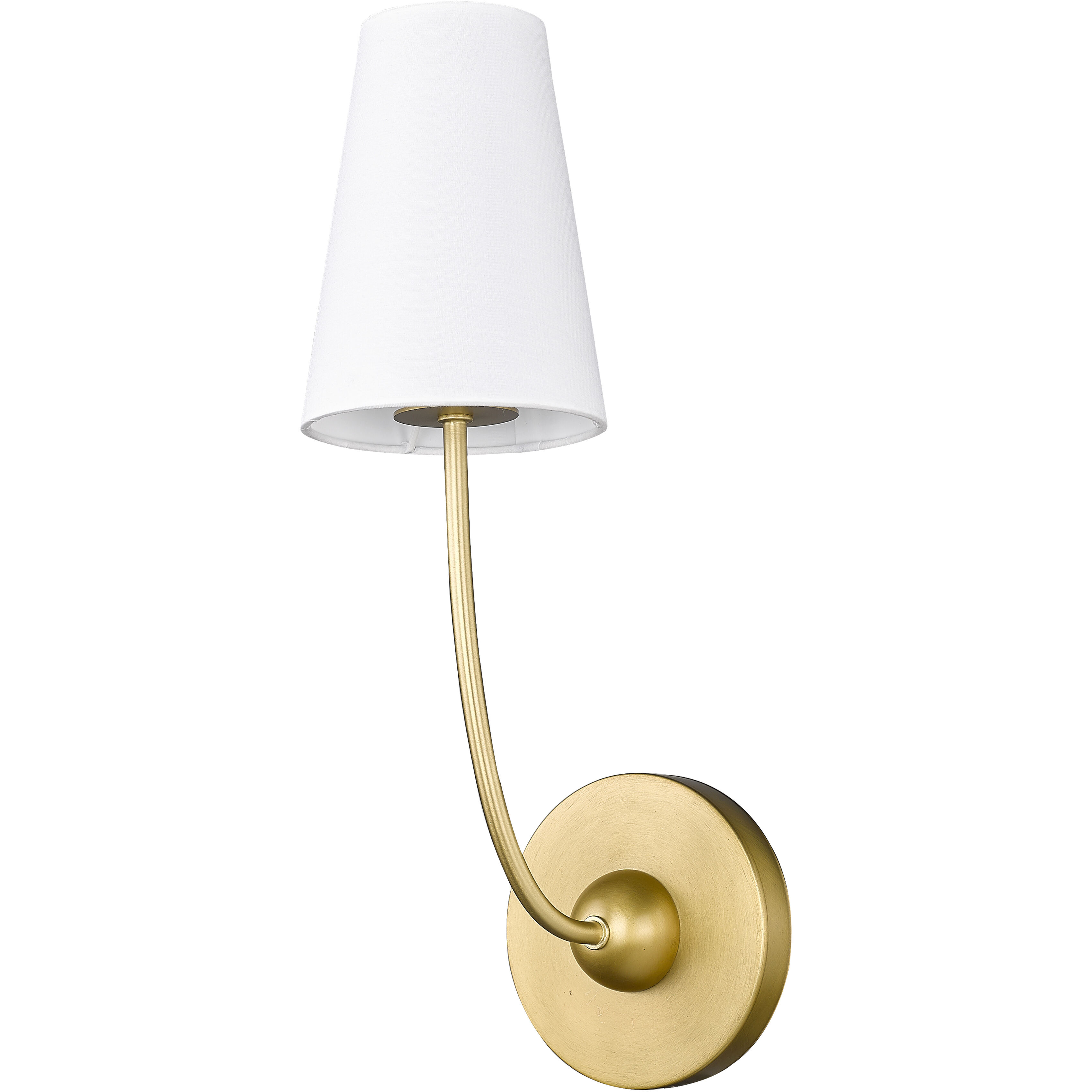 Shannon 1 Light 5.25 inch Rubbed Brass Wall Sconce Wall Light