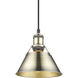 Yep Orwell 1 Light 7.5 inch Pewter Pendant Ceiling Light in Matte Black, Small