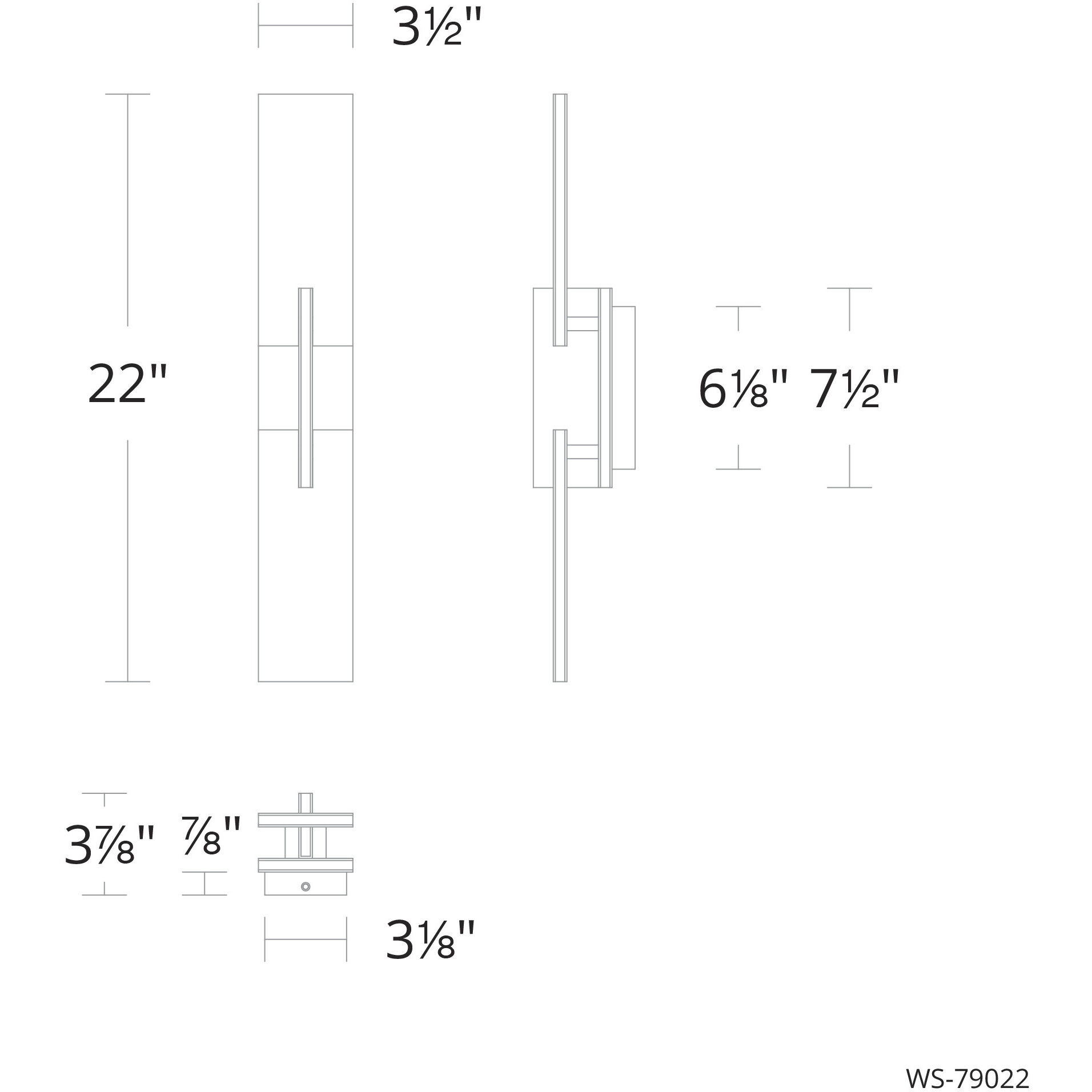 Amari Wall Sconce Wall Light in Black