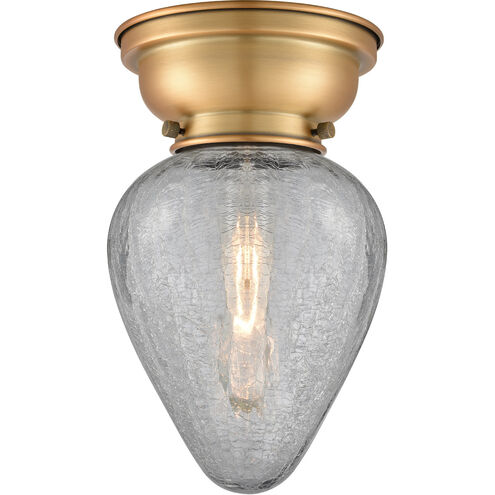 Aditi Geneseo 1 Light 7 inch Brushed Brass Flush Mount Ceiling Light, Aditi
