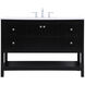 Theo 48 X 22 X 34 inch Black Vanity Sink Set