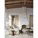 Nottaway 18 Light 60 inch Contemporary Gold Leaf/Contemporary Gold Chandelier Ceiling Light