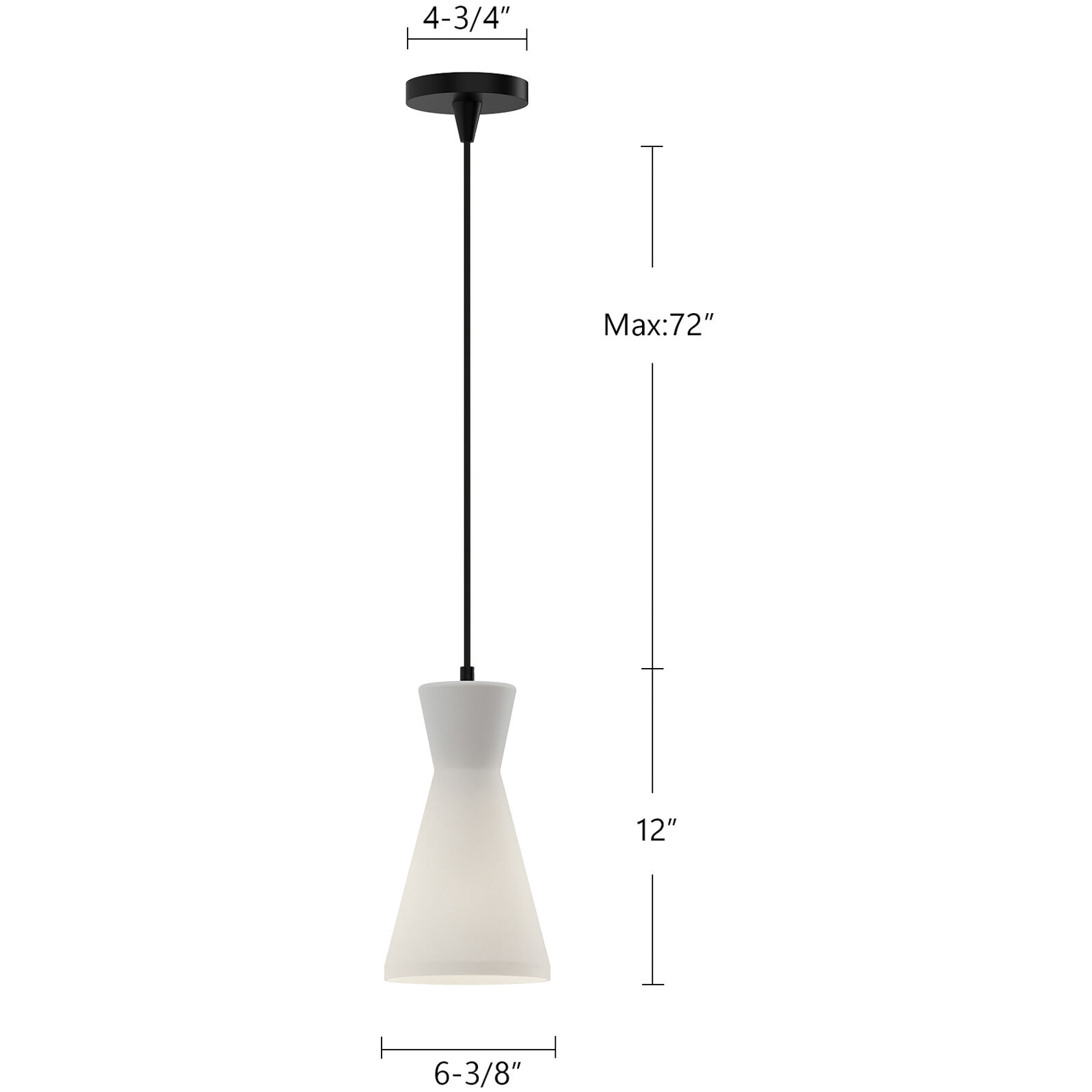 Alora Mood Betty Pendant Ceiling Light in Matte Black