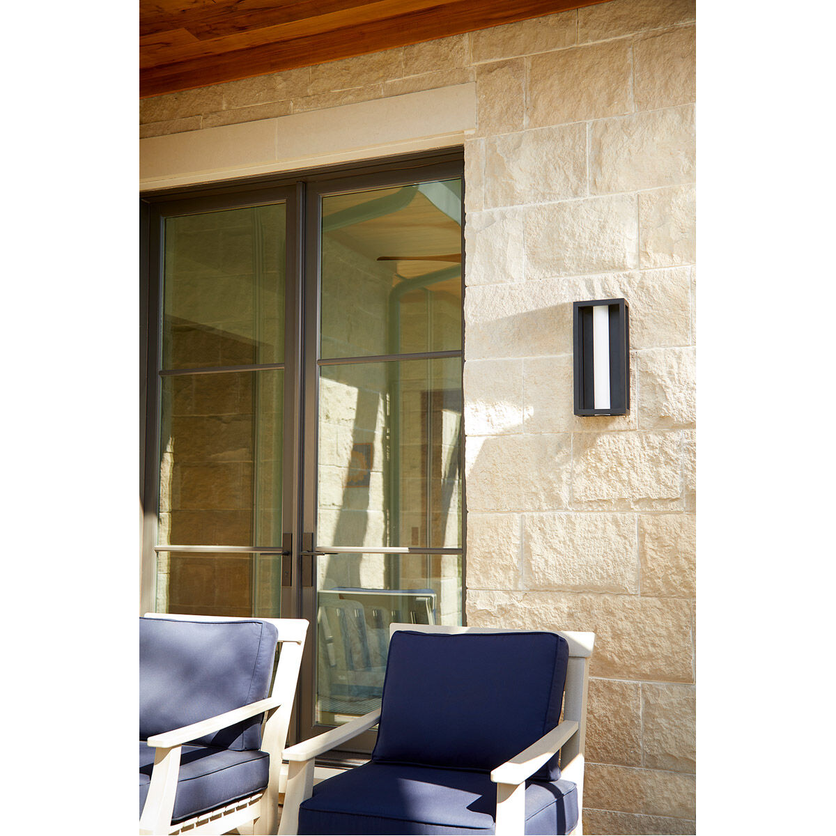 Aperto LED 16 inch Black Outdoor Wall Sconce