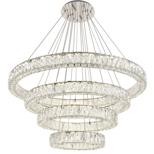 Monroe LED 42 inch Chrome Chandelier Ceiling Light