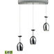 Vasso Chromo LED 3 inch Polished Chrome Mini Pendant Ceiling Light