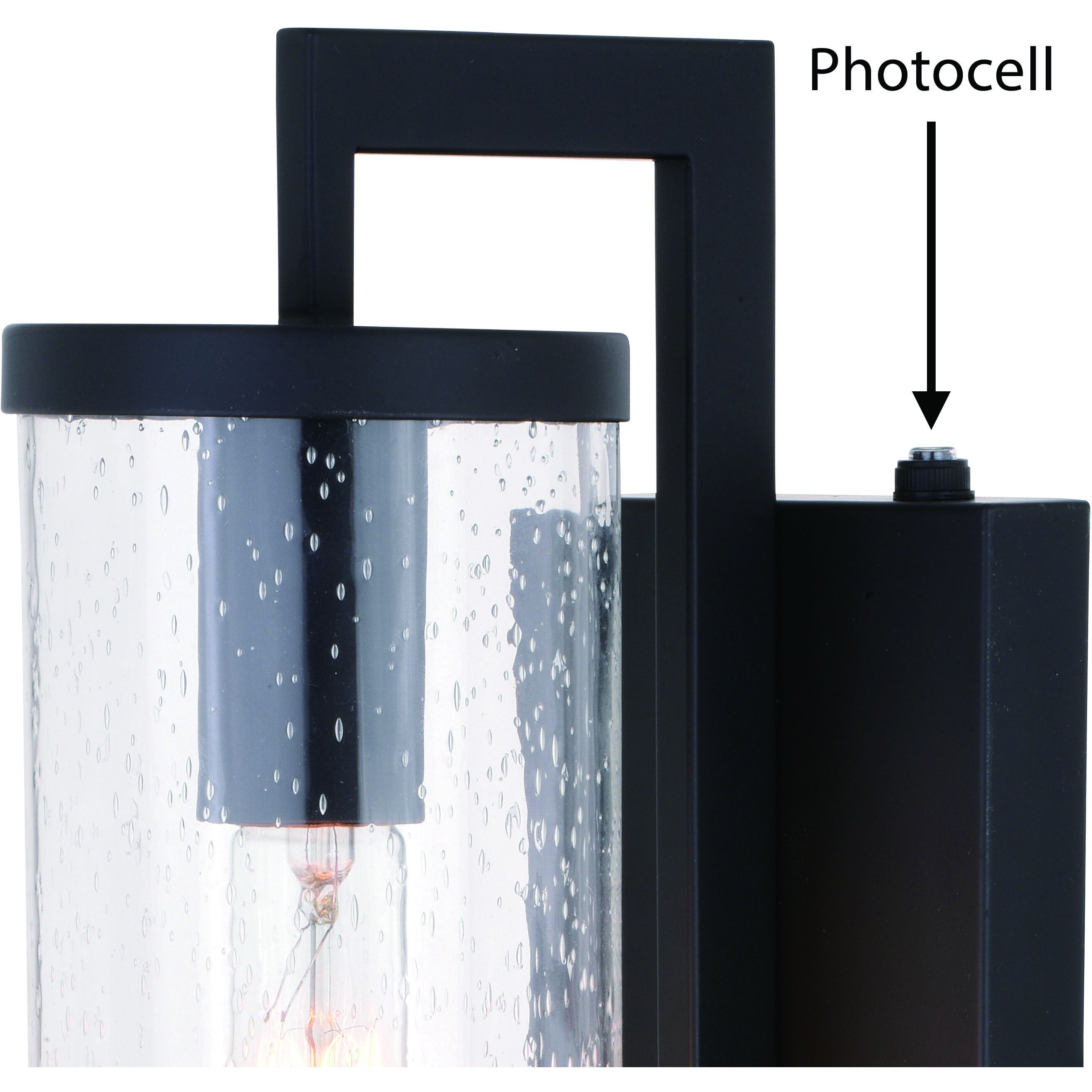 Morgan Park LED 16 inch Matte Black Outdoor Wall