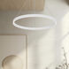 Cerchio LED 23.63 inch White Pendant Ceiling Light