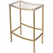 Acrylic 25 inch Gold and Clear Counter Stool