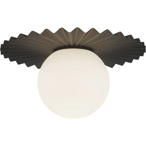 Alora Mood Plume 1 Light 11.88 inch Matte Black Flush Mount Ceiling Light