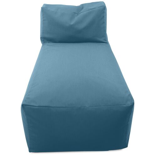 Seascape Turquoise Outdoor Pouf Lounge Cover