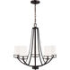Robie 5 Light 24.13 inch Bronze Chandelier Ceiling Light