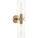 Lincoln Wall Sconce Wall Light in Aged Gold Brass