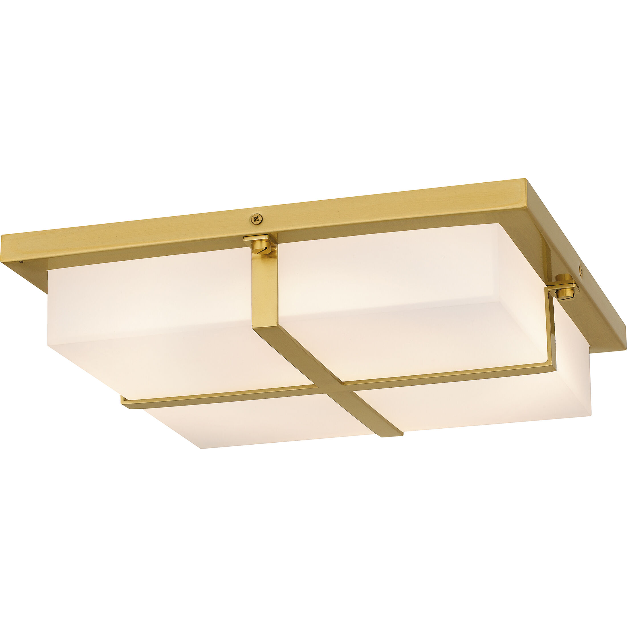 Armstrong LED 14 inch Brushed Gold Flush Mount Ceiling Light, Medium