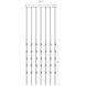 Constellation Cosmic Cube LED 30 inch Satin Nickel Chandelier Ceiling Light in 2700K, Clear Faceted Acrylic, 10 FT. Cord