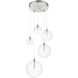 Modern LED 28 inch Brushed Nickel Pendant Ceiling Light