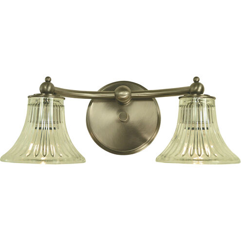 Stonebridge 2 Light 15 inch Polished Nickel and Matte Black Sconce Wall Light